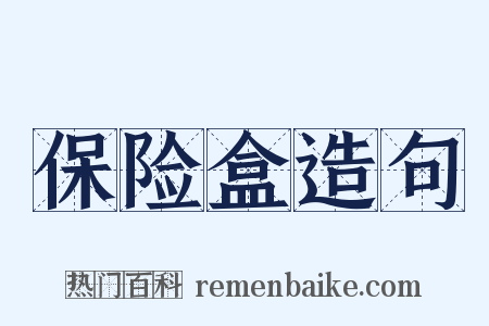 保险盒造句是什么意思的图片